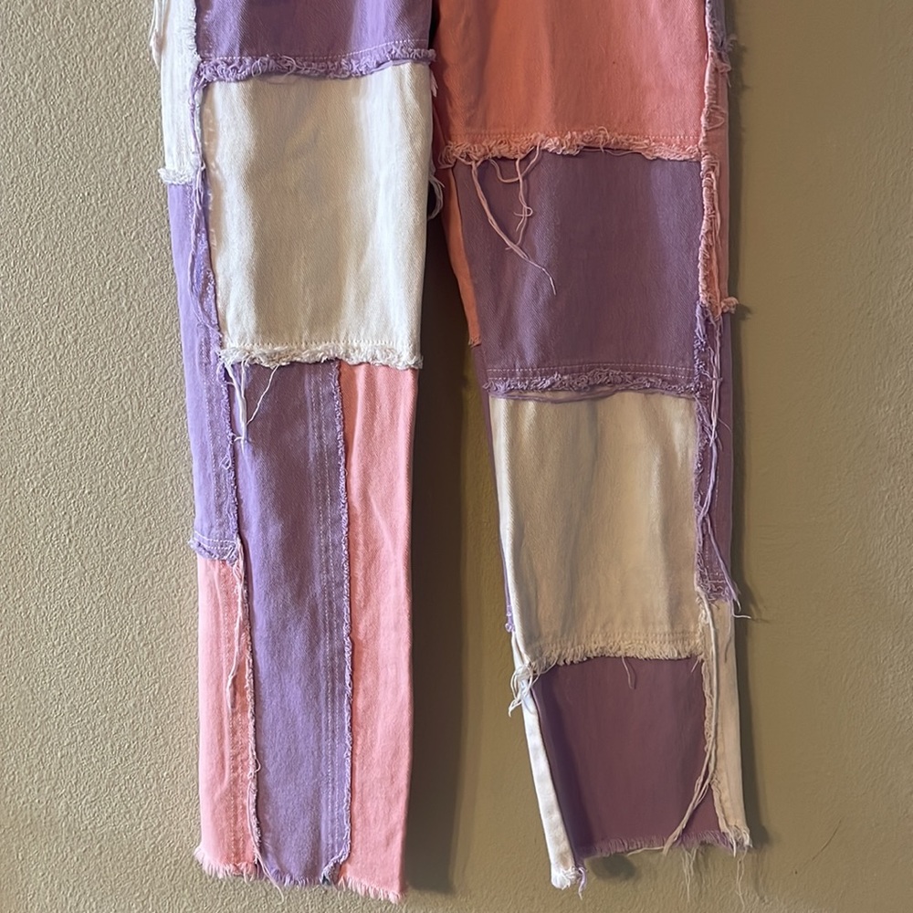 Patchwork Denim Jeans - image 5